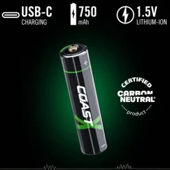 Coast paristo AAA USB-C 1.5V 4 kpl sis. latauskaapelin