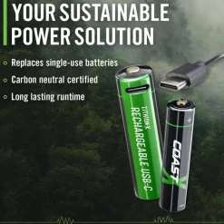 Coast paristo AAA USB-C 1.5V 4 kpl sis. latauskaapelin