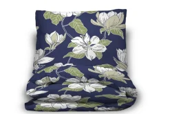 Create Home satiinipussilakanasetti Atsalea 150x210 + 55x65 cm t.sininen