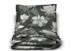 Create Home satiinipussilakanasetti Atsalea 150x210 + 55x65 cm t.harmaa