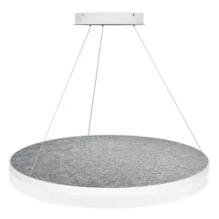 Design by Grönlund Acoustic Circulo 80 kattovalaisin vaaleanharmaa 4000K