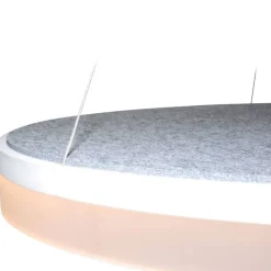 Design by Grönlund Acoustic Circulo 80 kattovalaisin vaaleanharmaa 4000K