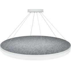 Design by Grönlund Acoustic Circulo 120 kattovalaisin vaaleanharmaa 4000K