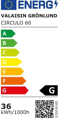 Design by Grönlund Acoustic Circulo 60 kattovalaisin vaaleanharmaa 3000K
