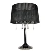 Design by Grönlund Crystal pöytävalaisin musta/mustakromi