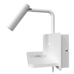 Design by Grönlund Davos USB seinävalaisin valkoinen