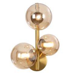 Design by Grönlund Glasgow seinävalaisin messinki