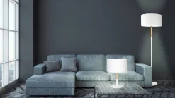 Design by Grönlund Haag -lattiavalaisin, valkoinen