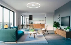 Design by Grönlund LED-plafondi Wheels 80 valkoinen