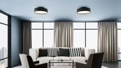 Design by Grönlund plafondi Flyer Ø50 cm musta