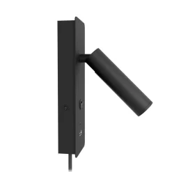 Design by Grönlund seinävalaisin Gent USB A+C musta