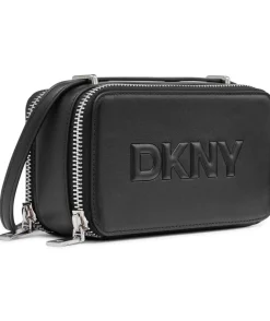 DKNY olkalaukku Carter Camera Bag BSV Black Silver