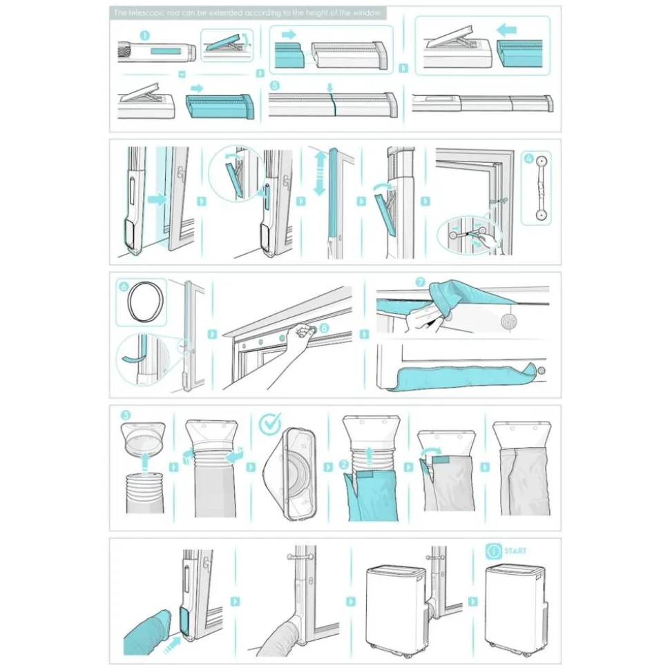 Electrolux Ilmastointilaitteen ikkunasarja EWK04