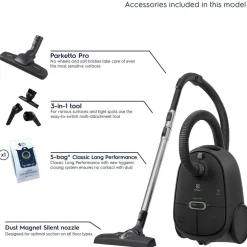 Electrolux pölynimuri Clean 600 Green Bagged EB61C2GRN harmaa