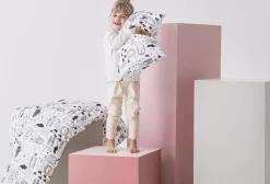 Familon Kaverit Organic lasten pl+tl setti valk/kaakao 120x160/40x60