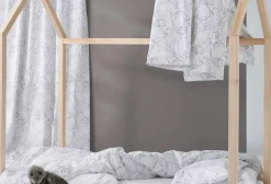 Familon Norppa Organic lasten pl+tl setti  mustavalk 120x160/40x60