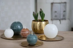 Fanni K Home pallokynttilä Rustiikki 12 cm valkoinen