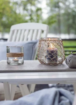 Fanni K Home pöytäkynttilä Rustiikki 6,8x12 cm yönsininen