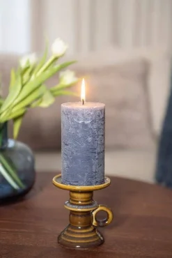 Fanni K Home pöytäkynttilä Rustiikki 6,8x12 cm yönsininen