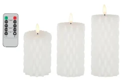 Finnlumor LED-kynttiläsarja Carisma 3D liekki 3-os.