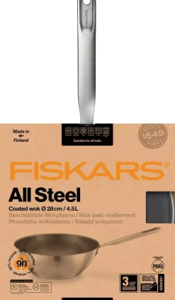 Fiskars All Steel Wok 28 cm
