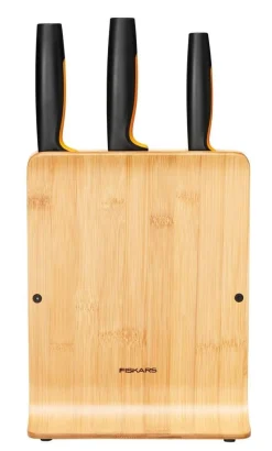 Fiskars Functional Form veitsitukki bambu (sis. 3 veistä)