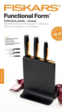 Fiskars Functional Form veitsitukki muovi (sis. 3 veistä)