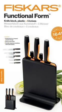 Fiskars Functional Form veitsitukki muovi (sis. 5 veistä)