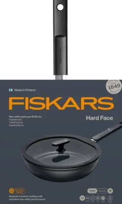 Fiskars Hard Face paistokasari 28 cm kannella