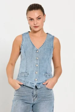 Freequent farkkuliivi FqHalsay-waistcoat