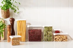 Gastromax säilytyspurkki 0,35 L kirkas/valkoinen