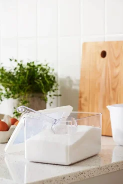 Gastromax säilytyspurkki 1,65 L kirkas/valkoinen