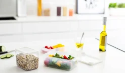 Gastromax Tiiviörasia 1 L läpinäkyvä/valkoinen