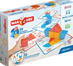 Geomag Magicube Rakennuspalikat Ja Kortit 16 osaa