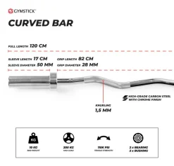 Gymstick hauistanko Olympic 10 kg