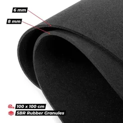 Gymstick palamatto Pro Rubber 100 x 100 x 0,8 cm