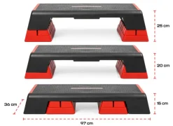Gymstick steppilauta Pro musta-punainen