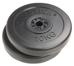 Gymstick vinyylilevypainot 2 x 10 kg
