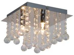 Heat Angular plafondi kristalli 22x22 cm