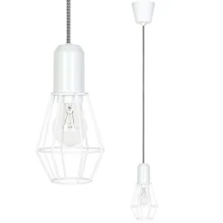 Heat Cage riippuvalaisin valkoinen