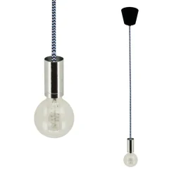 Heat lampunjohto tekstiili 1,6 m siksak-kuvio