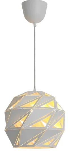 Heat Lazer riippuvalaisin 30 cm valkoinen/hopea