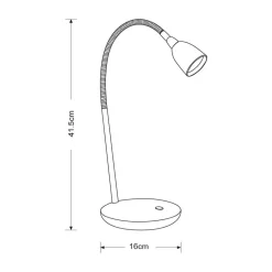 Heat LED-pöytävalaisin Flex sininen