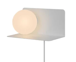 Heat seinävalaisin Moon valkoinen