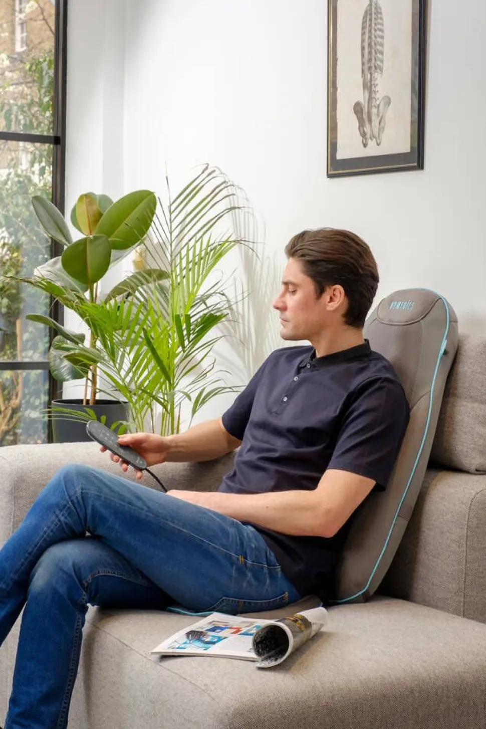 HoMedics shiatsu hierontaistuin geeli harmaa SGM-1300H-EUX