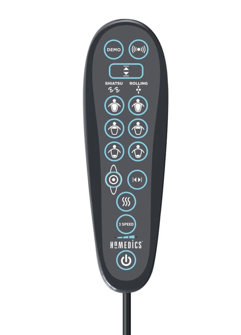 HoMedics shiatsu hierontaistuin geeli harmaa SGM-1300H-EUX