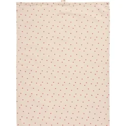 IB Laursen keittiöpyyhe Valentin punaisilla sydämillä