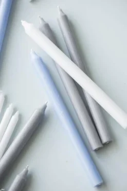 IB Laursen kruunukynttilä 29 cm rustiikki vaaleansininen