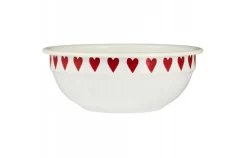 IB Laursen kulho sydämillä 20 cm emaloitu