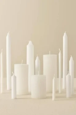 IB Laursen kynttilä 10 cm rustiikki valkoinen